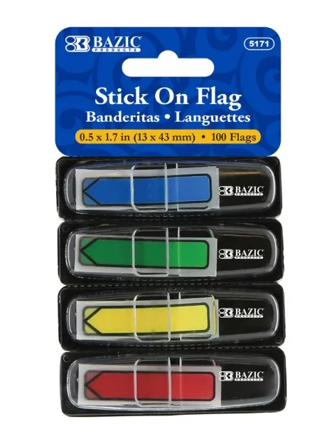 BANDERITAS FLECHA COLORES Y DISPENSADOR