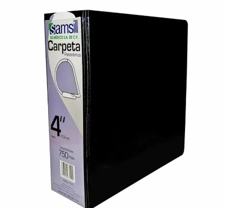 CARPETA 4" COLOR NEGRO