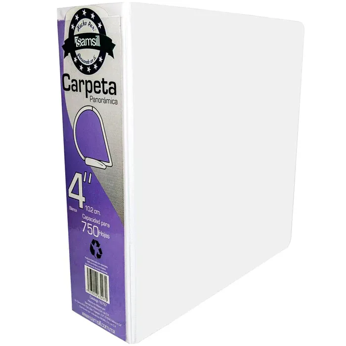CARPETA 4" COLOR BLANCO