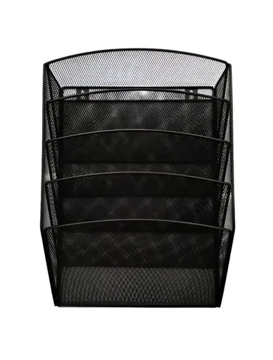 PAPELERA MALLA P/PARED 5 DIVISIONES